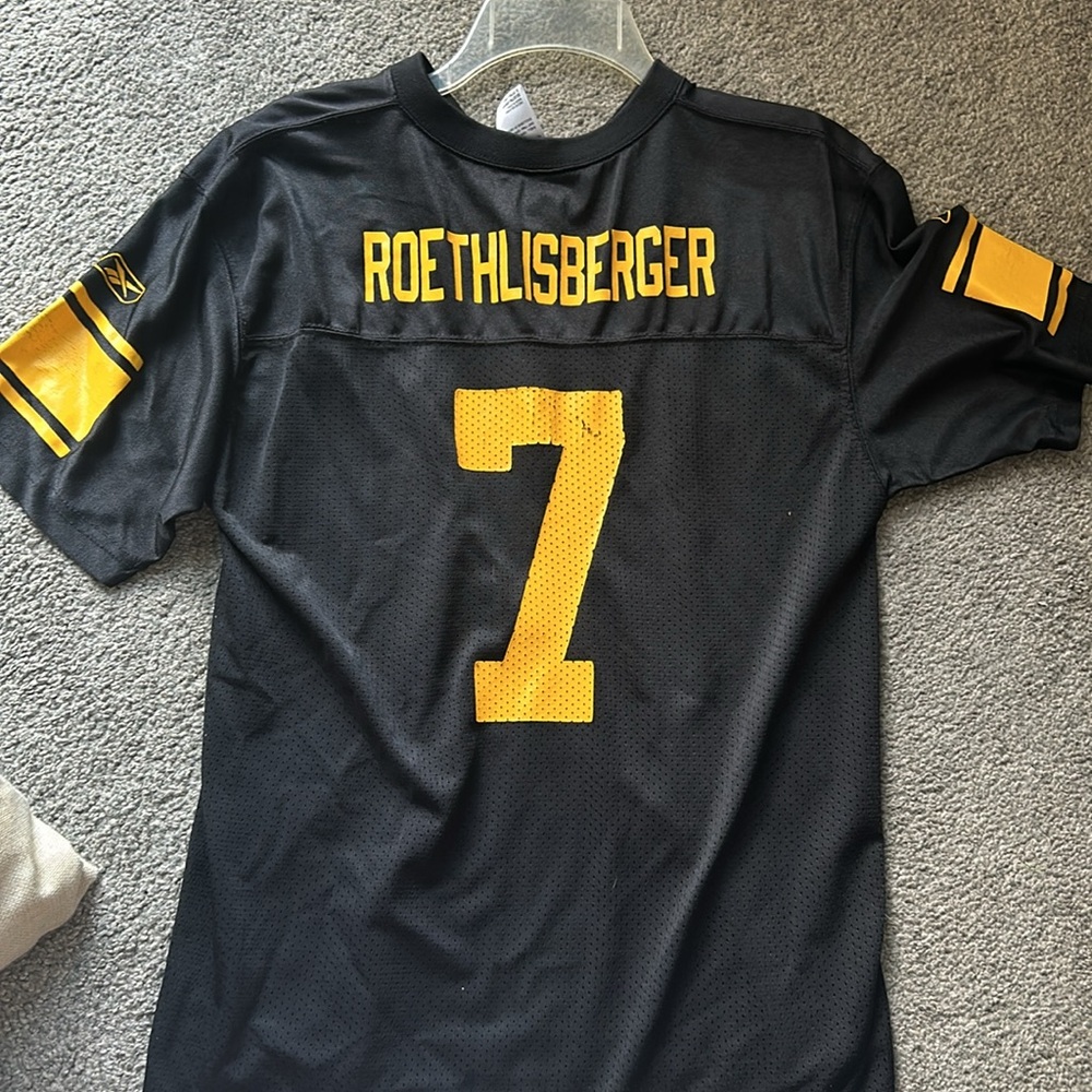 STEELERS 75th Season (2007) Jersey - #7 Roethlisberger - Used - Size XL (18-20)